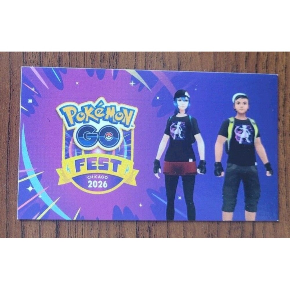 Pokemon GO Fest Chicago 2026 Unused Avatar Promo Code Black MewTwo In-game Shirt